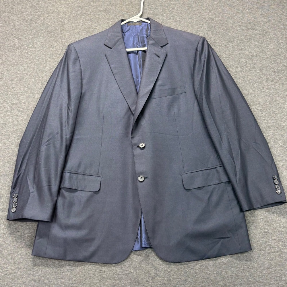Brioni Suit Jacket Mens 44R Navy Pinstripe Made in Italy Neiman Marcus